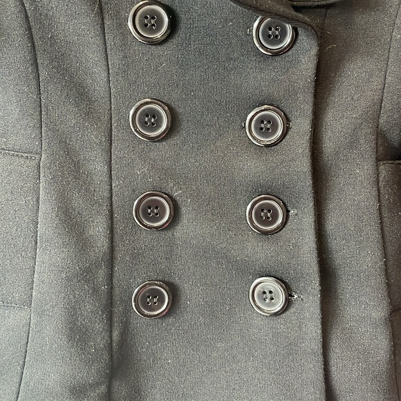 Sister Sam Toddler Girl Pea Coat size 2T/3T Black - Picture 3 of 9